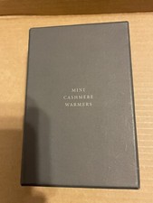 RESTORATION HARDWARE Cashmere Hand Warmers NEW Mini Mitten Gray New In Box M 15