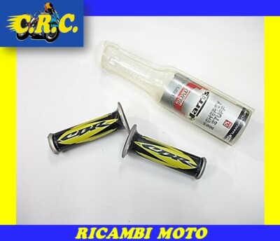 COPPIA MANOPOLE ARIETE FORATE ''RACING GIALLO'' CON DICITURA ''CBR'' HONDA