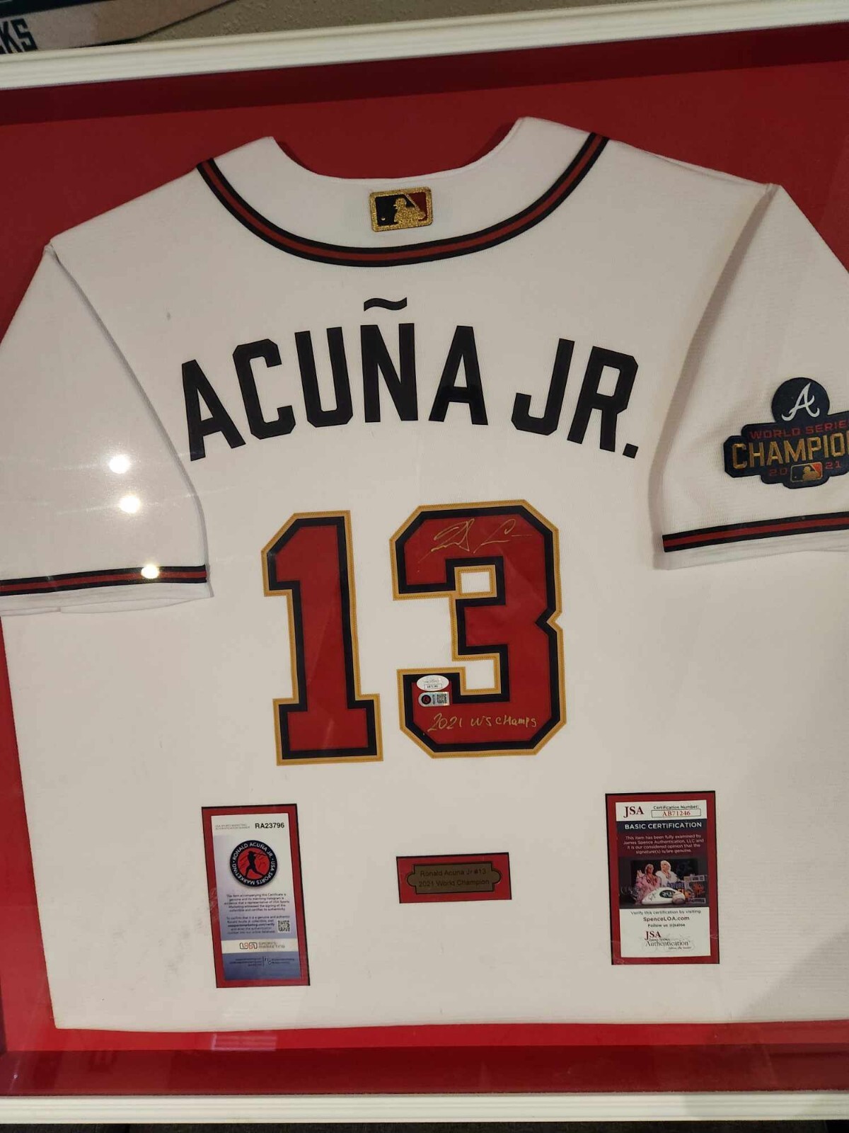 Acunna JR Jersey Framed