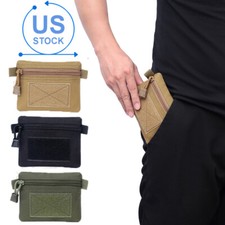 Canvas Wallet Men Tactical Waterproof Coin Purse Key Card Holder Storage Packet