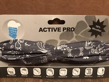 Active Pro 100 Microfiber Face Mask/Neck / Beanie Grey Multi Color , Soft