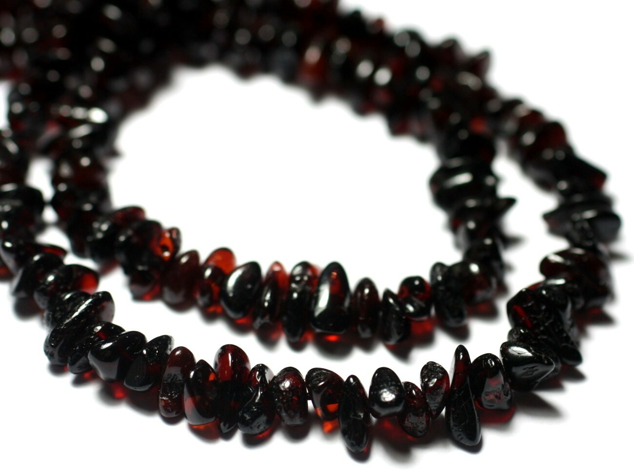 Perles de Pierre Ambre Naturelle pour Bijoux Bohèmes, Chips 5-9mm sur Fil 40cm