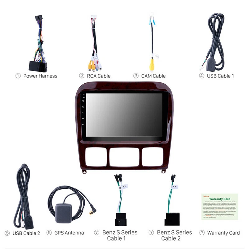 Car Radio Multimedia Android GPS navigation For 1998-2005 Mercedes Benz S Class - Imagem 3 de 4