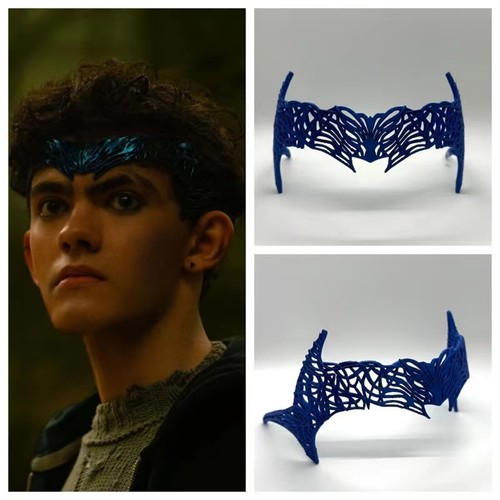 Wiccan Agatha All Along Corona, Stampato in 3D Halloween Blu Magic Cosplay - Foto 16 di 21