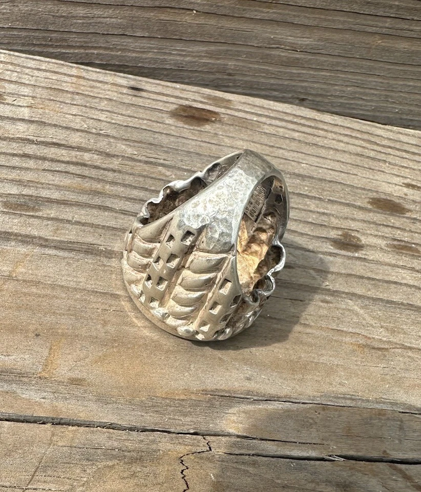 Hermoso Anillo Moneda Romana Dian Malouf Plata de Ley 925 Talla 7.25 Foto 3 de 4