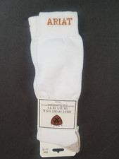 ARIAT Men's White Sport Socks Heavy Duty Size 13-16