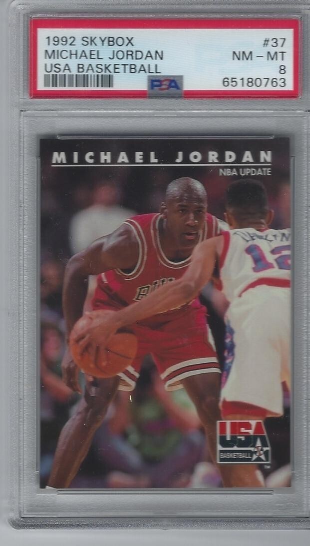 1992 SKYBOX MICHAEL JORDAN PSA8 ジョーダン 1992 Skybox USA Basketball No 37 Michael Jordan PSA 8 NM-MT | eBay