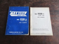 Yamaha XS500 1H2 1976 1977 Parts list catalog lista ricambi catalogo ricambi