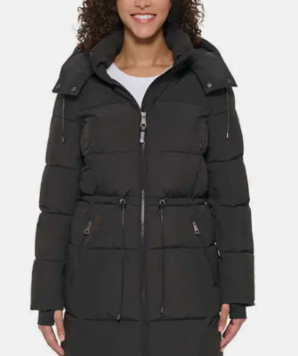 NWT DKNY Ladies' Puffer Jacket - BLACK Size M
