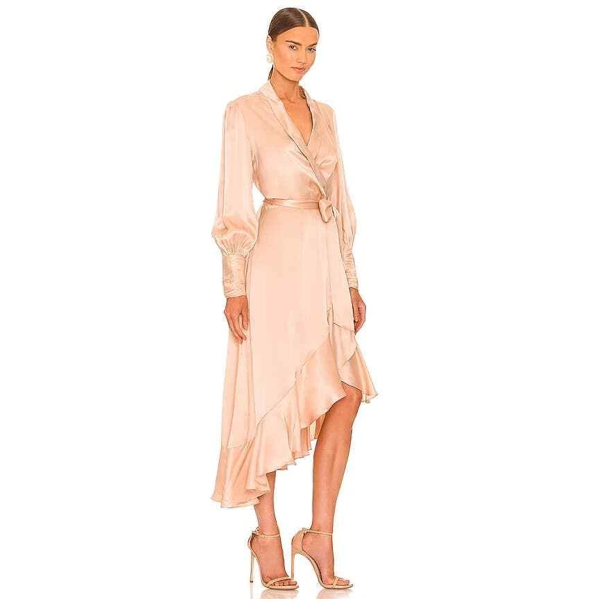 Zimmermann silk 2025 wrap dress