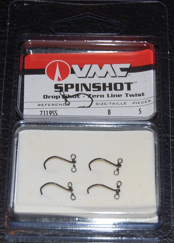 VMC 7119 Spinshot Drop Shot Hook Size 8 - Pack of 5 - 7119SS-08