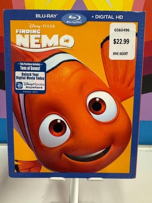 Finding Nemo Blu-ray Disc NEW Factory Sealed Movie Disney Pixar w/slipcover