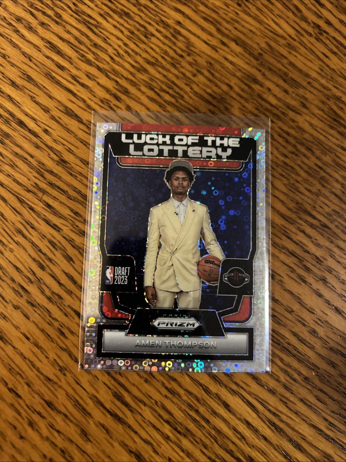2023 Panini Prizm Amen Thompson Rookie Luck of the Lottery Prizm Fast Break #12