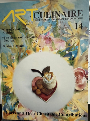 #ad #ad Art Culinaire 14 Winter 1989 Sirio Maccioni Swiss Cuisine Beaujolais RARE $32.25
