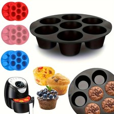 Air Fryer Silicone Pot Air Fryer Basket Liners Muffin Cup Cake Mold Baking Tray
