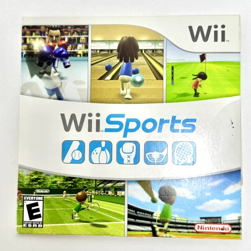 New ListingWii Sports (Nintendo Wii, 2006) Paper Sleeve with Manual - TESTED WORKING