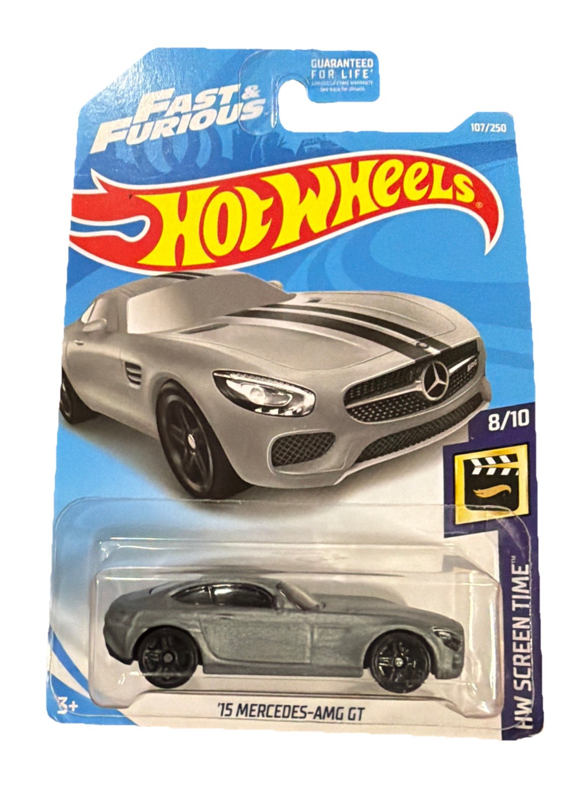 Hot Wheels 15' Mercedes-AMG GT GRAY Fast & Furious 107/250 HW SCREEN TIME