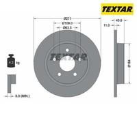 2 St. Bremsscheibe Pro Textar 92239003 FüR Ford Focus Iii