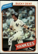 Bucky Dent 1980 Topps New York Yankees #60