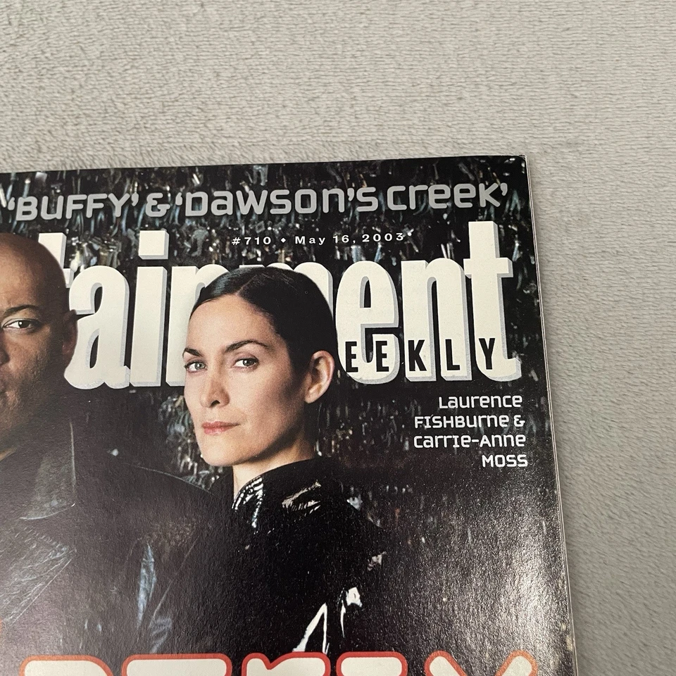 Entertainment Weekly May 16 2003 Morpheus Fishburne Moss Matrix Blank Label - Image 3 of 4