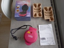 Heart-Shaped Mini Waffle Maker (Global Gizmos/550W Pink)