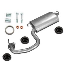 Endschalldämpfer + Montagesatz Auspuff für Toyota Avensis 04/2003-11/2008  2.0