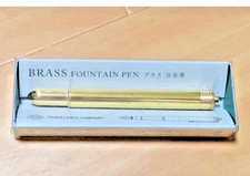 TRC Traveler's Company Solid Brass Fountain Pen Fine nib 38076006 Elegant Form