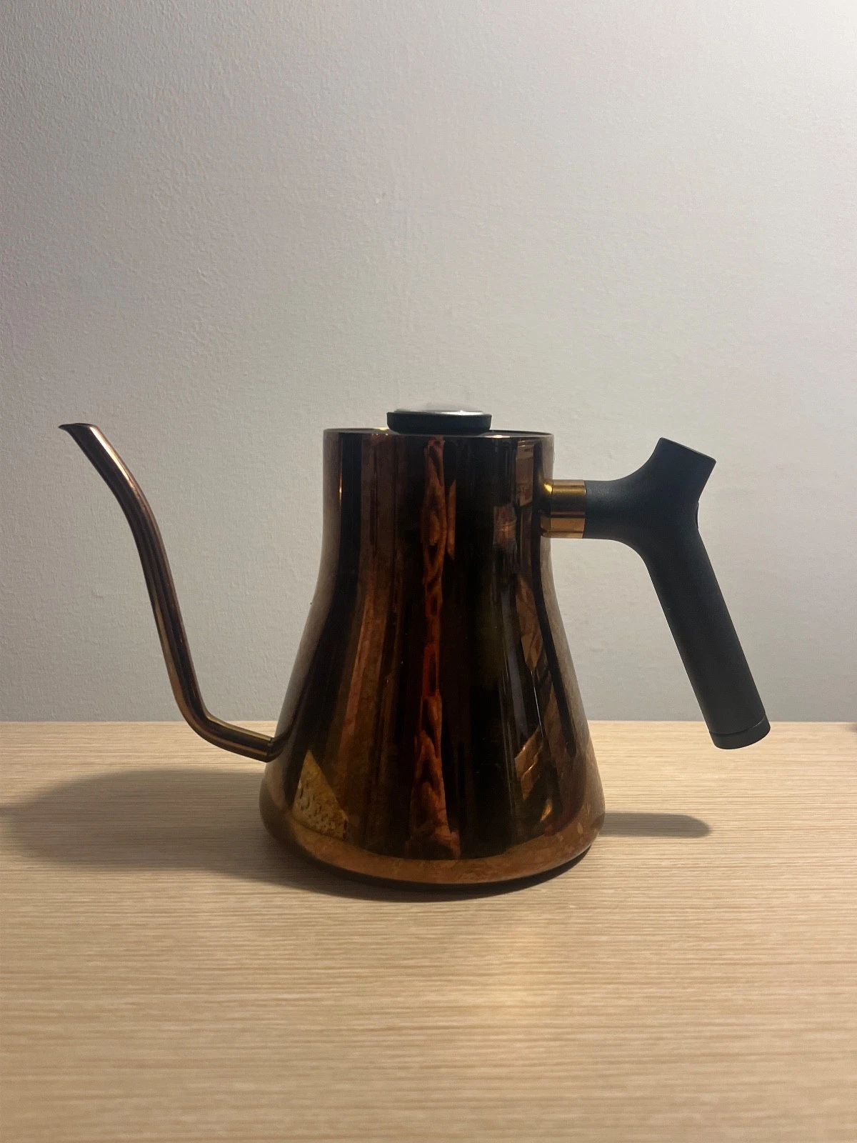 FELLOW STAGG Stovetop Pour-Over Coffee & Tea Kettle Gooseneck Polished Copper