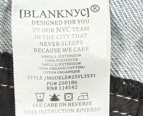 Blank NYC Women’s Pleated Denim Waist Cargo Pants Baggy Blue Black Size 27 NEW - Picture 9 of 12