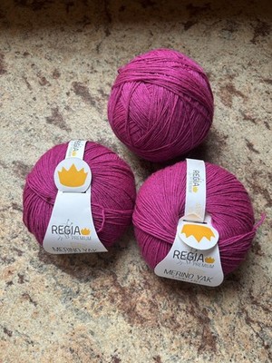 Verkaufe 2 x 100g Regia Premium Merino Yak in der Farbe Pink (Melange) 07524