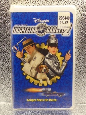 Disney's Inspector Gadget 2 G Clamshell Watermark Sticker VHS New Factory Sealed
