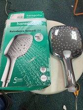 Hansgrohe Raindance Select E 150X150 mm 3 Jet Hand Shower Chrome 26550000 -USED