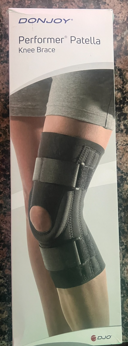 DonJoy Performer Hinged Patella Stabilizer Knee Brace, Neoprene