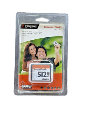 Kingston 512 MB Type 1 CompactFlash Card (CF/512) **NEW, FACTORY SEALED**