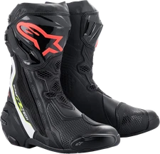 Alpinestars 2220021-1236-42 Supertech Boots US 8 EU 42 Black/White/Red/Yellow