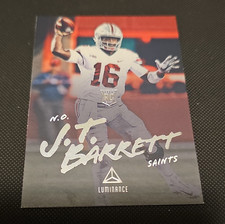 Panini 2018 Luminance J.T. Barrett New Orleans Saints #139 Rookie Card. rookie card picture
