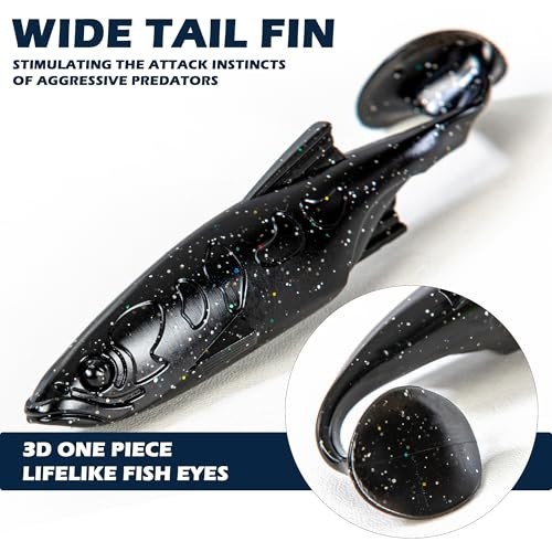 Premium Paddle Tail Swimbait Set for Bass Fishing – Ultra-Soft PVC Lures with Ho - Image 6