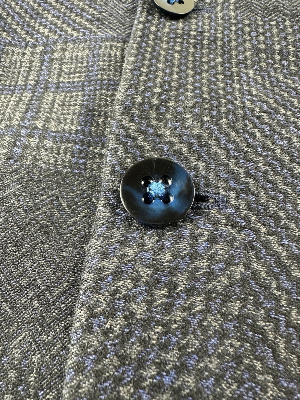 Robert Graham Blue Gray Checked Pattern Cotton Li… - image 6