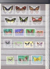 Motiv  Lot  2  Schmetterlinge  gestempelt nur Verschiedene