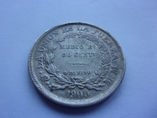 Bolivia Potosi 1900 MM silver 1/2 boliviano (50 centavos) 25dq32