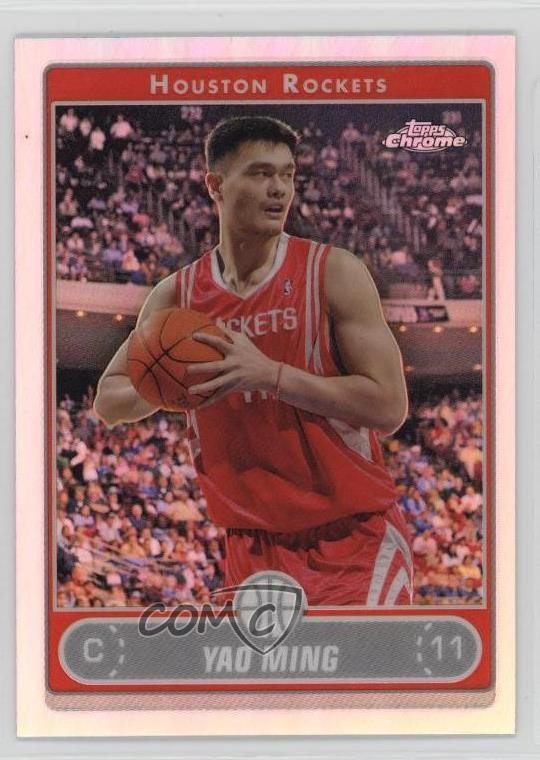 2006-07 Topps Chrome Refractor Yao Ming #44 HOF s1i