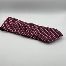 Express Red & Blue Polka Dot Silk Tie Made In USA