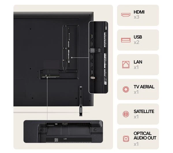 LG 55QNED80T6A 55" Smart 4K Ultra HD HDR QNED TV with Amazon Alexa - New Sealed - Image 2 of 4