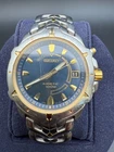 Vintage Seiko Kinetic Indicator 100M Two-Tone Black Dial Men’s Watch Date