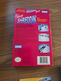 HEAVY SHREDDIN&rsquo; Snowboarding Video Game NES (Nintendo 1990) Complete CIB