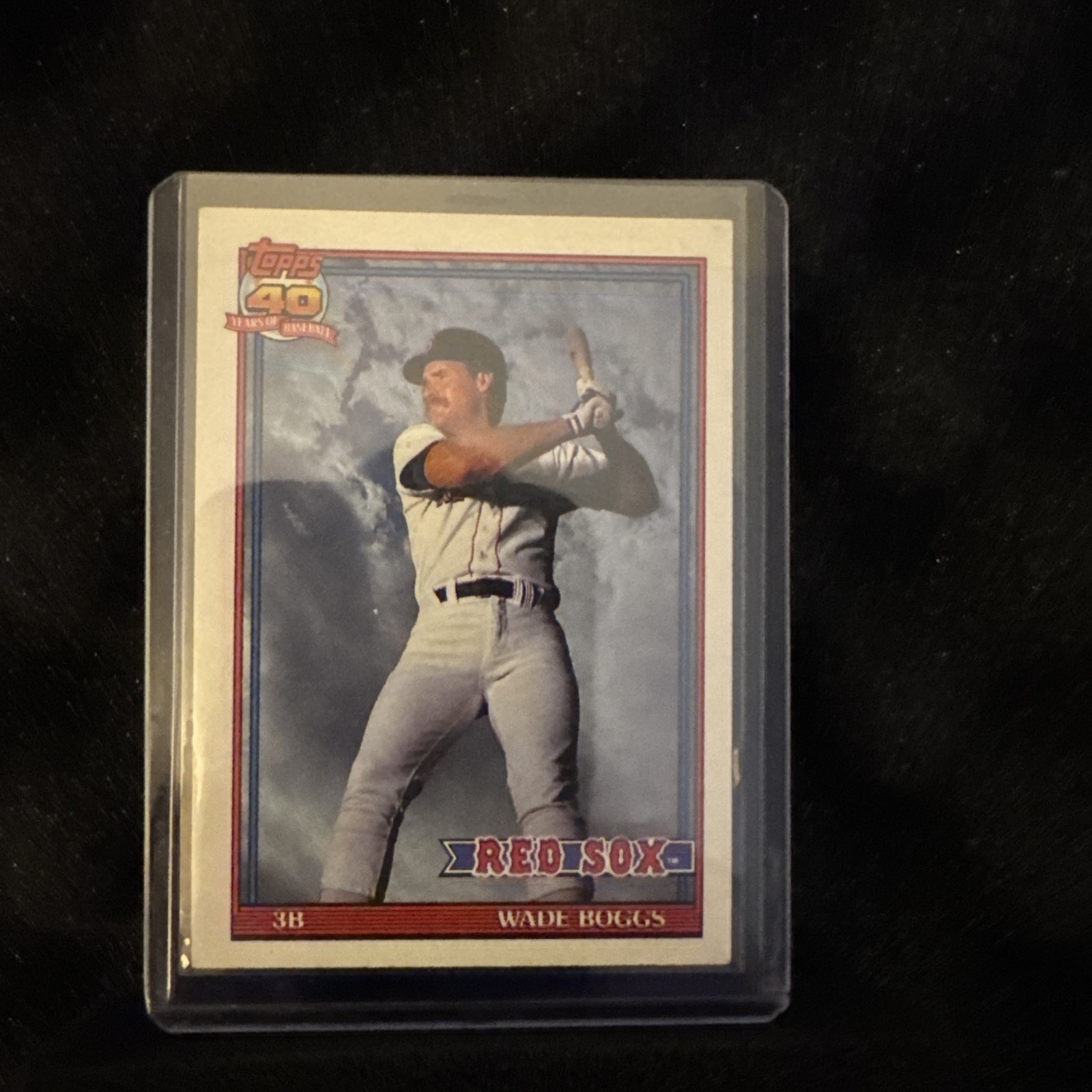 1991 Topps - Wade Boggs #450 Operation Tops 40 Years Of Baseball