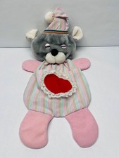 Vintage Baby Nursery Decor Animal Wall Hanging Fabric Organizer FLAWED BIN 38