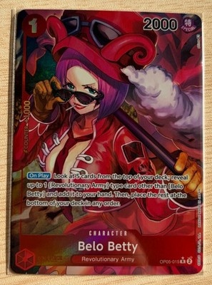 One Piece TCG OP05-015 Belo Betty Alt Art Parallel English