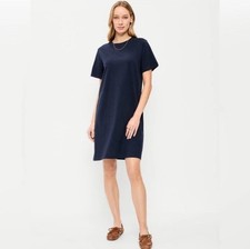 NWT Old Navy Women's Vintage Crew-Neck Mini T-Shirt Dress Navy Blue M 8-10 Tall