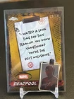 2025 Topps Chrome Marvel Deadpool - WM-05 - Nothing To Say Mouth Gold /50 SP